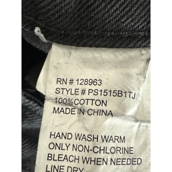 Banjara Black Wash Loose Fit Denim Jeans‎ Jewel Distressed Raw Hem Women 11/29 - Picture 4 of 7